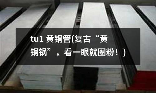 tu1 黄铜管(复古“黄铜锅”,看一眼就圈粉!)