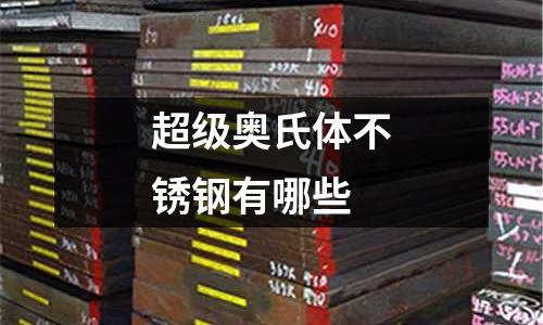 超级奥氏体不锈钢有哪些
