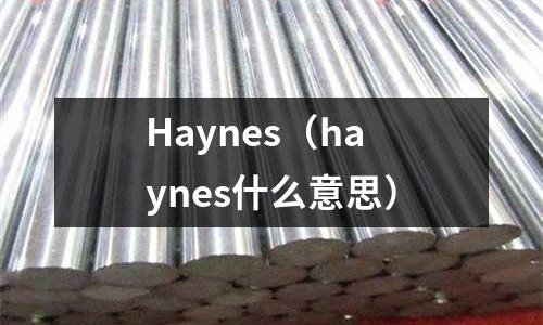 Haynes(haynes什么意思)