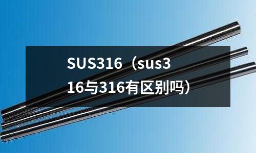 SUS316(sus316与316有区别吗)
