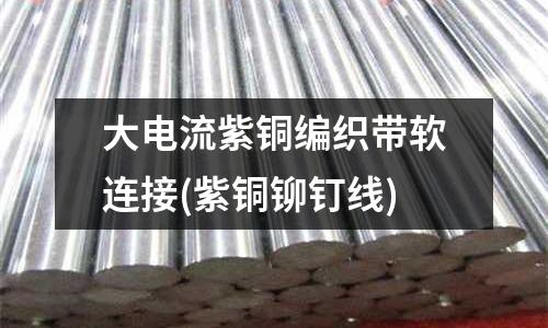 大电流紫铜编织带软连接(紫铜铆钉线)
