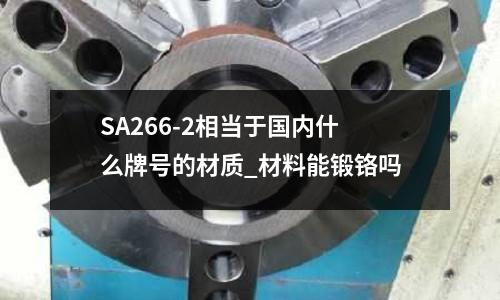 SA266-2相当于国内什么牌号的材质_材料能锻铬吗