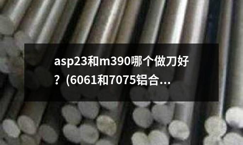 asp23和m390哪个做刀好?(6061和7075铝合金那个更好电镀和氧化?)