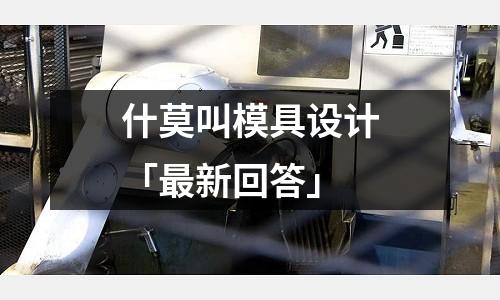 什莫叫模具设计「最新回答」