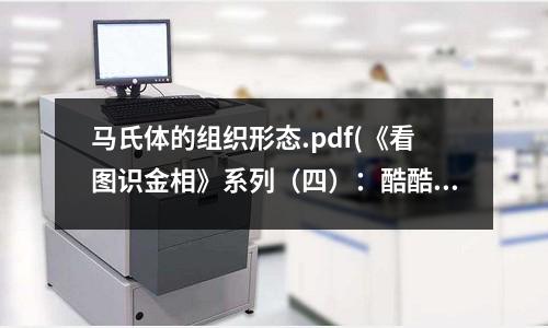 马氏体的组织形态.pdf(《看图识金相》系列(四):酷酷的马氏体)