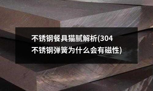 不锈钢餐具猫腻解析(304不锈钢弹簧为什么会有磁性)