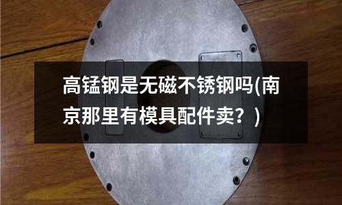 高锰钢是无磁不锈钢吗(南京那里有模具配件卖?)