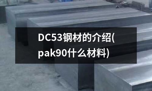 DC53钢材的介绍(pak90什么材料)