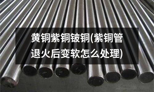 黄铜紫铜铍铜(紫铜管退火后变软怎么处理)