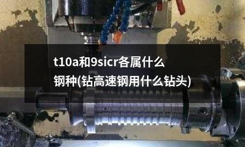 t10a和9sicr各属什么钢种(钻高速钢用什么钻头)
