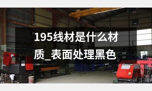195线材是什么材质_表面处理黑色