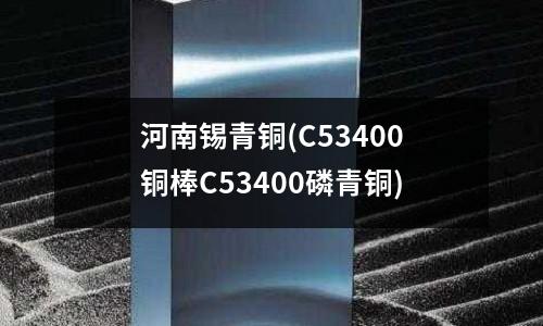 河南锡青铜(C53400铜棒C53400磷青铜)