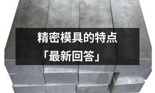 精密模具的特点「最新回答」