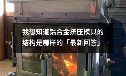 我想知道铝合金挤压模具的结构是哪样的「最新回答」