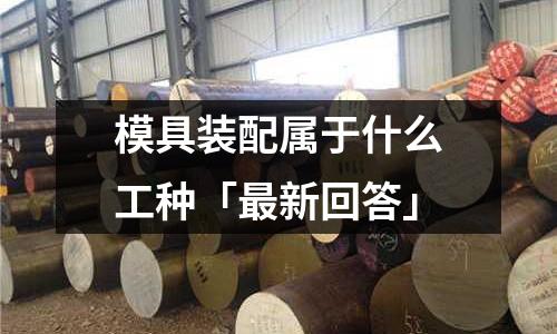 模具装配属于什么工种「最新回答」