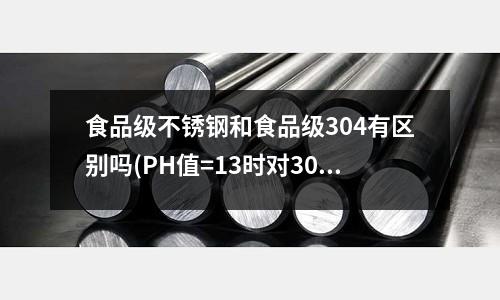 食品级不锈钢和食品级304有区别吗(PH值=13时对304不锈钢有腐蚀吗)