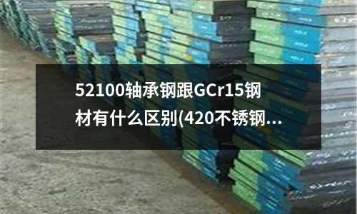52100轴承钢跟GCr15钢材有什么区别(420不锈钢真空热处理到46度要多少炉温)