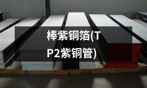 棒紫铜箔(TP2紫铜管)