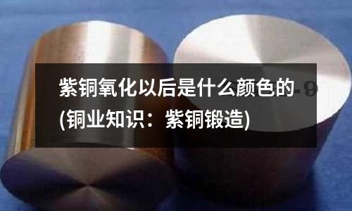 紫铜氧化以后是什么颜色的(铜业知识:紫铜锻造)