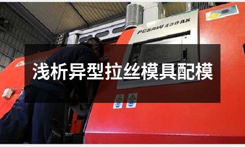 浅析异型拉丝模具配模