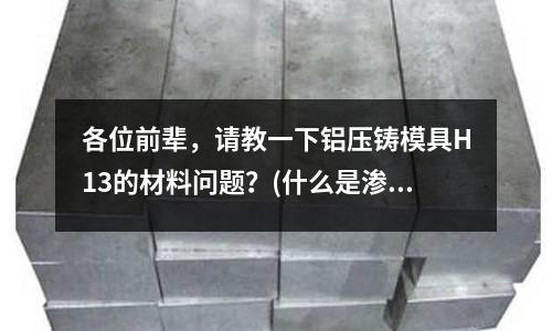各位前辈,请教一下铝压铸模具H13的材料问题?(什么是渗铝板?)
