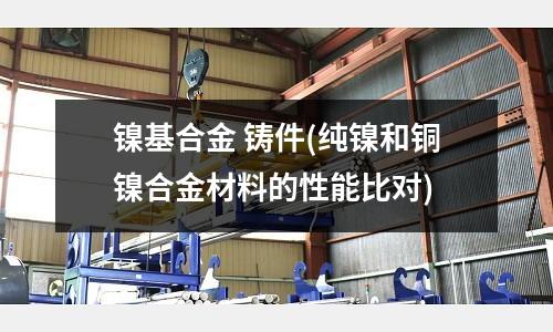 镍基合金 铸件(纯镍和铜镍合金材料的性能比对)