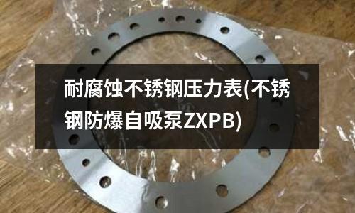 耐腐蚀不锈钢压力表(不锈钢防爆自吸泵ZXPB)