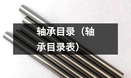 轴承目录(轴承目录表)