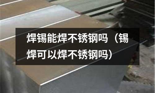 焊锡能焊不锈钢吗(锡焊可以焊不锈钢吗)