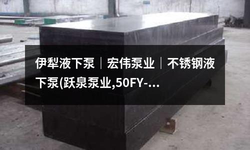 伊犁液下泵|宏伟泵业|不锈钢液下泵(跃泉泵业,50FY-40A不锈钢液下泵)