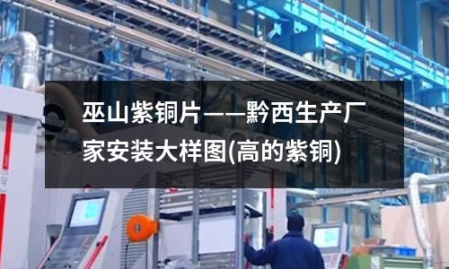 巫山紫铜片——黔西生产厂家安装大样图(高的紫铜)