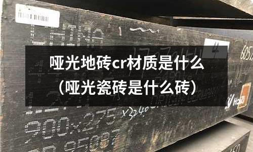 哑光地砖cr材质是什么(哑光瓷砖是什么砖)