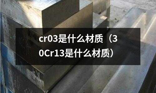 cr03是什么材质(30Cr13是什么材质)