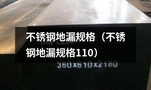 不锈钢地漏规格(不锈钢地漏规格110)