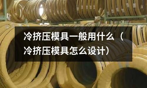 冷挤压模具一般用什么(冷挤压模具怎么设计)