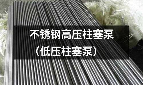不锈钢高压柱塞泵(低压柱塞泵)