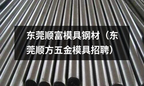 东莞顺富模具钢材(东莞顺方五金模具招聘)