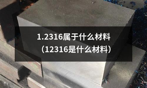 1.2316属于什么材料(12316是什么材料)