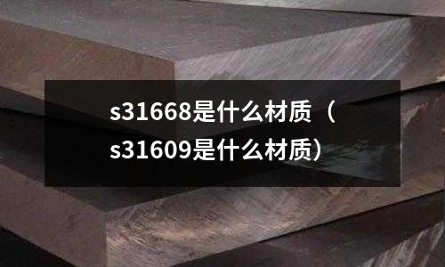 s31668是什么材质(s31609是什么材质)