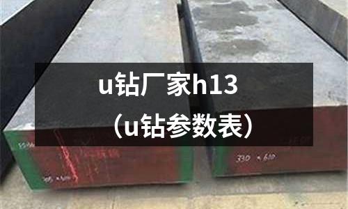u钻厂家h13(u钻参数表)