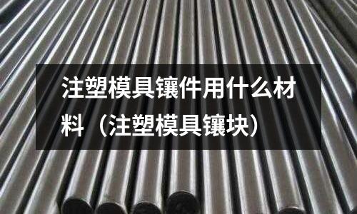 注塑模具镶件用什么材料(注塑模具镶块)