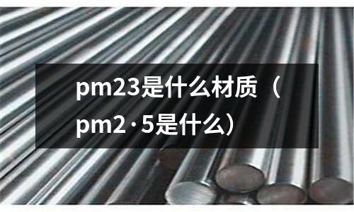 pm23是什么材质(pm2·5是什么)