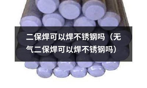 二保焊可以焊不锈钢吗(无气二保焊可以焊不锈钢吗)