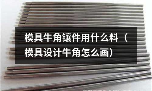 模具牛角镶件用什么料(模具设计牛角怎么画)