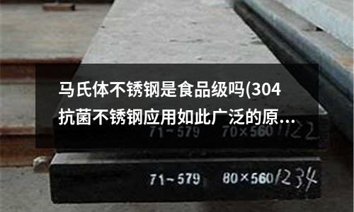 马氏体不锈钢是食品级吗(304抗菌不锈钢应用如此广泛的原因)