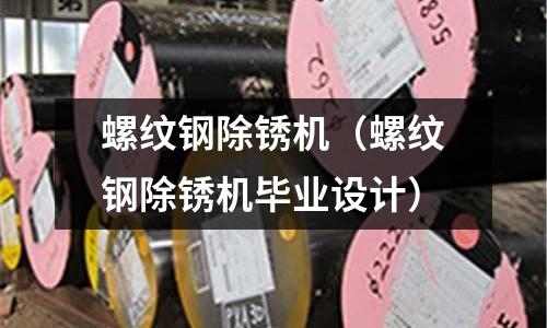 螺纹钢除锈机(螺纹钢除锈机毕业设计)