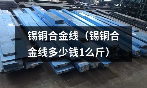 锡铜合金线(锡铜合金线多少钱1么斤)